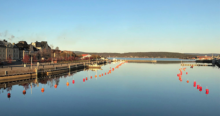 Norra hamninloppet och Kronholmen.