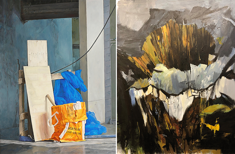 bildmontage med verk av Katarina Lundberg och Stefan Holmgren.