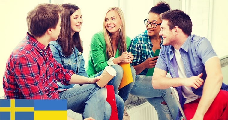 Svenska flaggan, Ukrainska flaggan, teatern