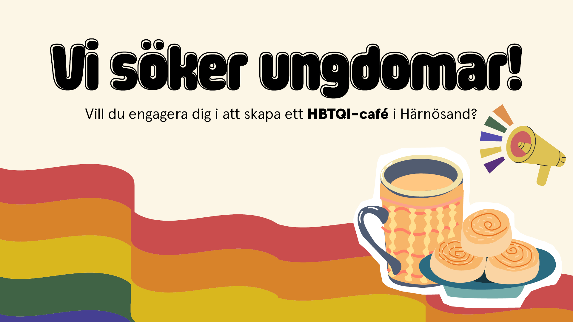 En flygbild över centrala Härnösand.