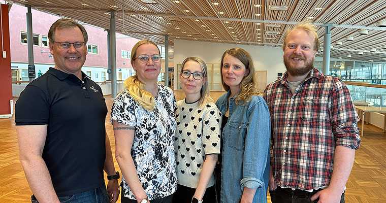 porträtt på fem personer