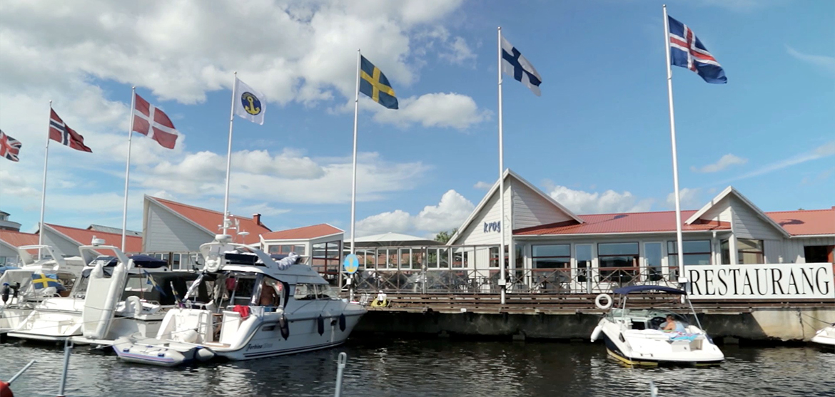 Båtar vid Härnösands gästhamn