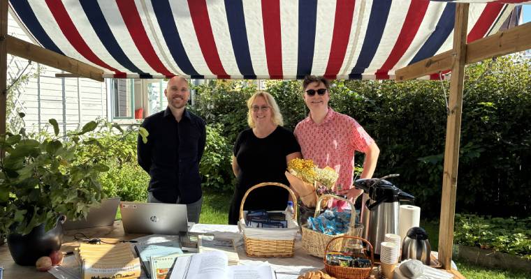 Projektgruppen för kulturmiljöprogrammet i Härnösand bjuder på fika.