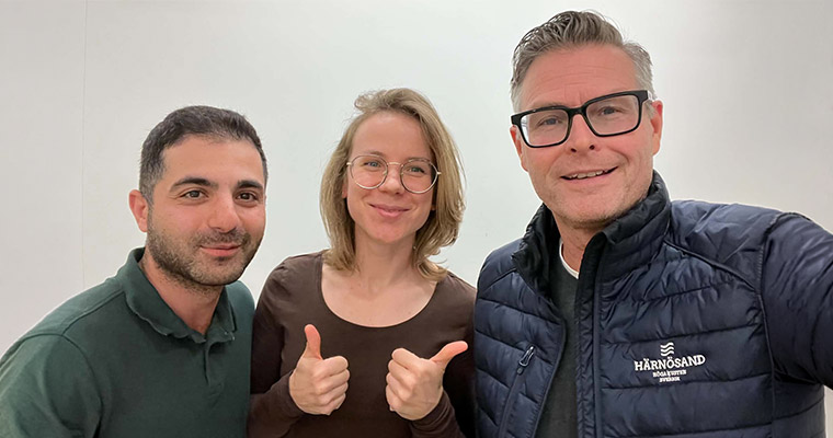 Abdulrahman Abdullah, Olha Semenchuk och Jonas Wessling.