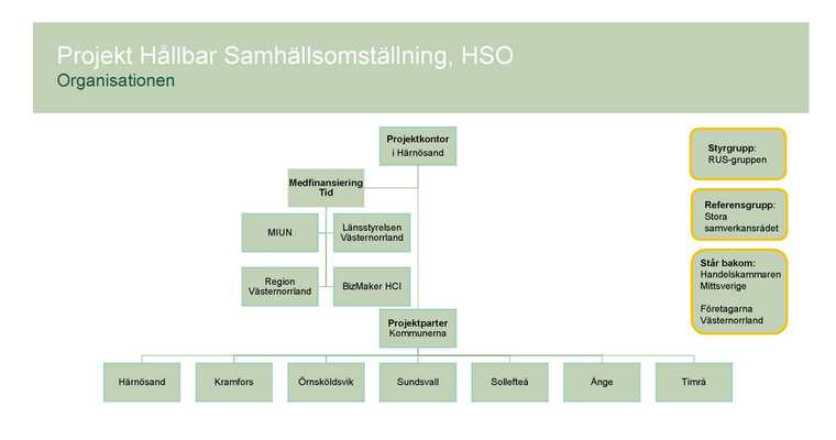 Organisationsbild HSO-projektet