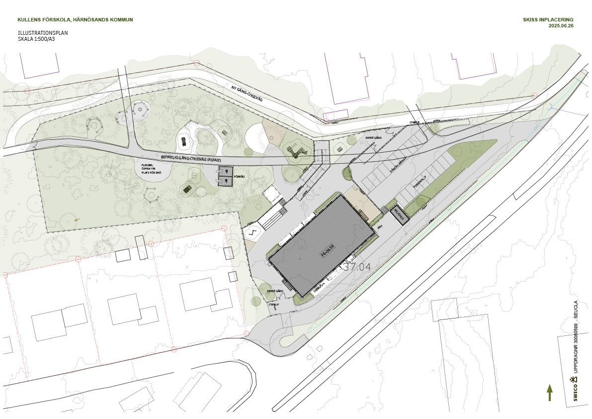 Illustrationsplan över området