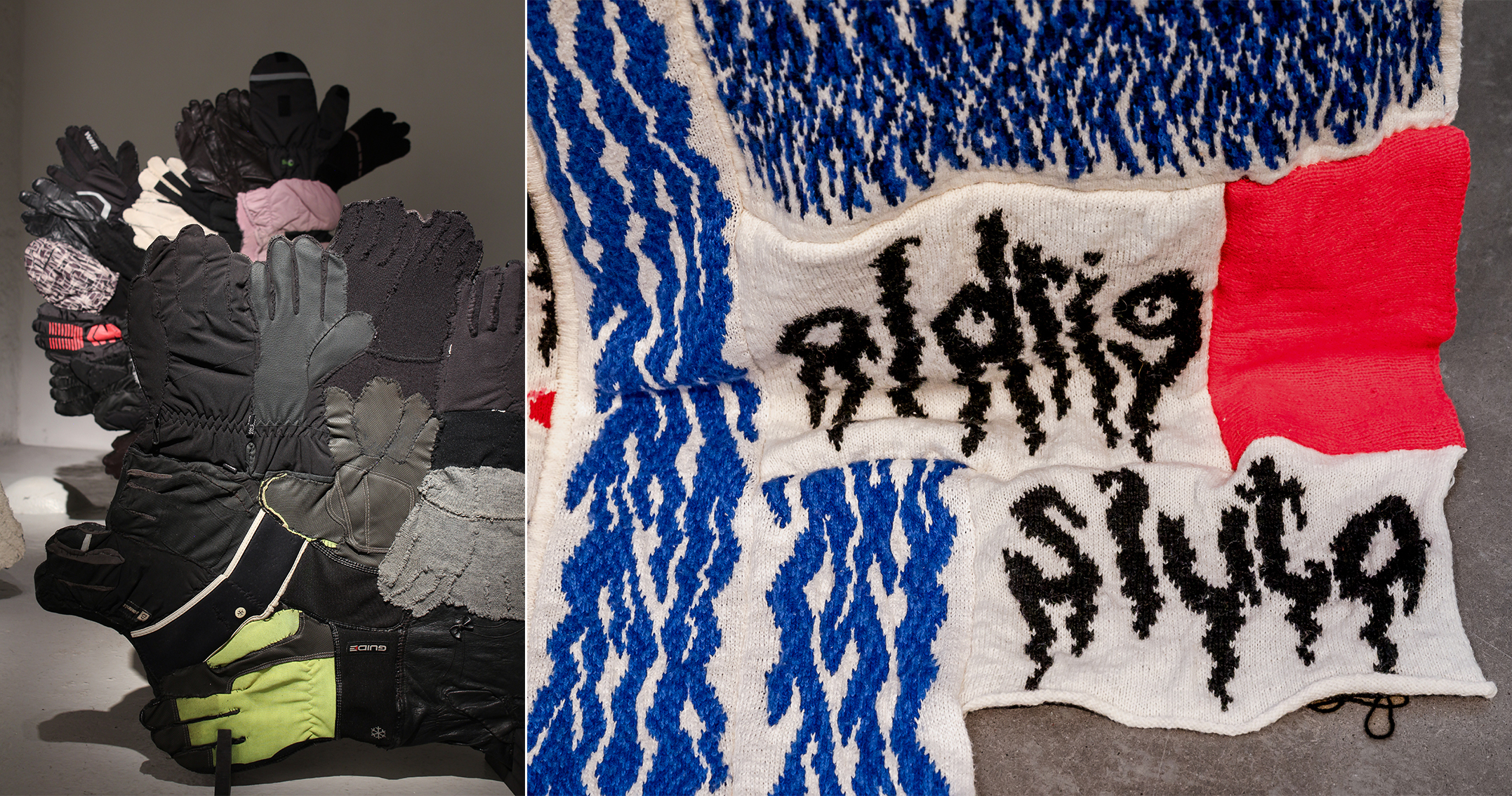 Bildmontage med verk av Hållams Linnea Henriksson och Ingrid Gustafsson