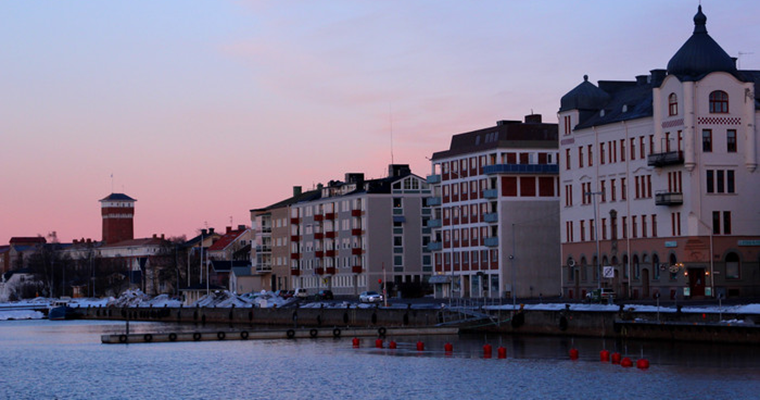 En stads bild på Härnösand kommun 