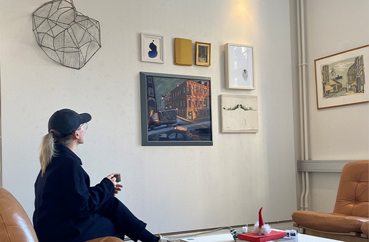 Utställningsrum i Hall Agrell!