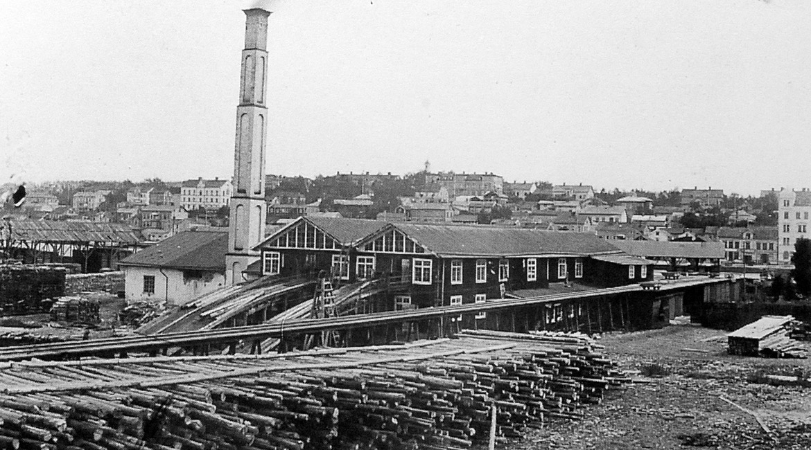 Hernösands ångsåg på Kronholmen