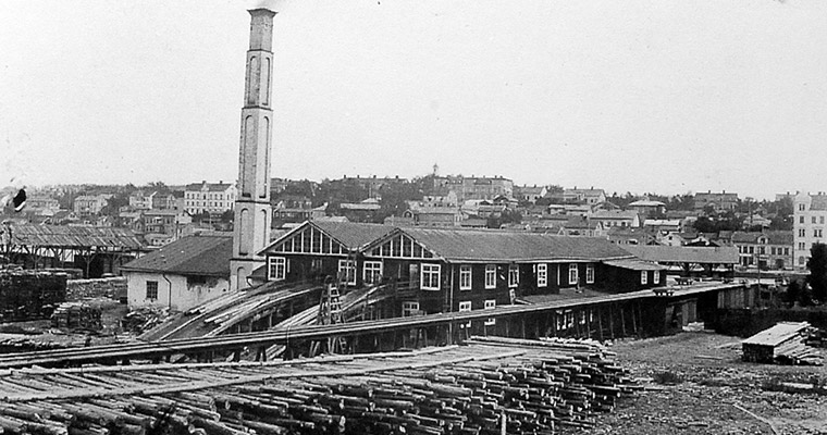 Hernösands ångsåg 1860-1926.