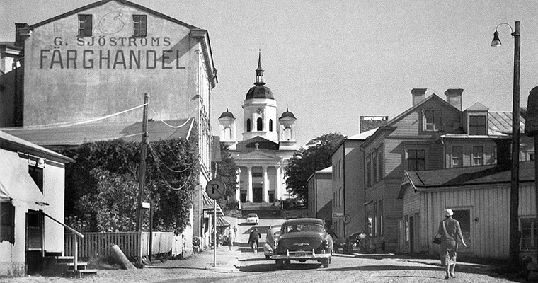 Västra kyrkogatan 1956.