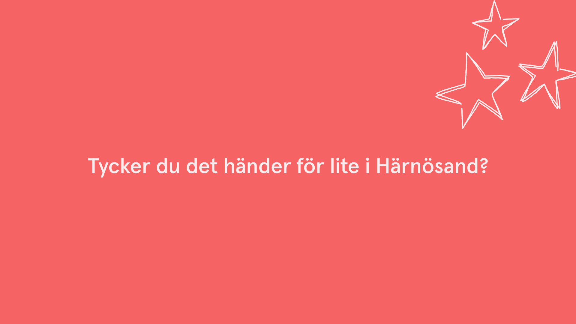 En flygbild över centrala Härnösand.