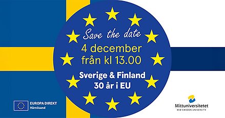 Sverige och Finland 30 år i EU.