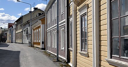 Träkåkar på Östanbäcken