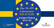 Sverige och Finland 30 år i EU.