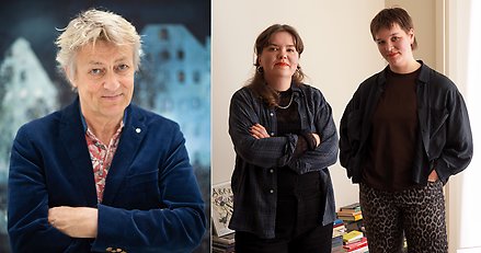 Lars Lerin, Hållams Linnea Henriksson och Ingrids Gustafsson.