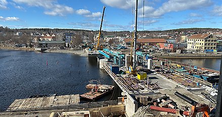 utsikt över ett brobygge