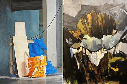 bildmontage med verk av Katarina Lundberg och Stefan Holmgren.