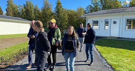 Visning av nya bostadsrättsradhusen på Lövudden.