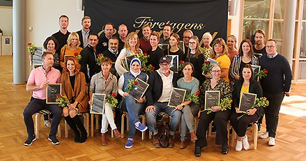 Gruppbild på de nominerade företagarna.