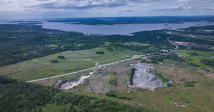 flygbild över ett stort markområde