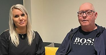 porträtt på en kvinna och en man