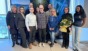 Morgonens scengäster, Anders Skogström, Markus Brattfeldt, Sarah Djärv, Elin Andersson, Jonas Albonius, Happuch Niringiyimana, Petra Forsström, Jonas Bergström, Eva-Clara Viklund och moderator Marie Zetterlund