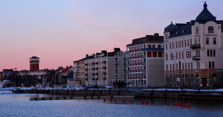 En stads bild på Härnösand kommun 