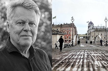 Porträtt av Göran Ellung och fotografi av Teodor Sörlin.