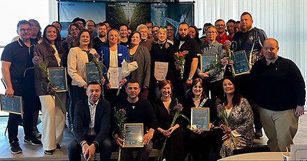 Årets finalister tillsammans med samverkanspartners. 