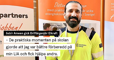 Sabir ler iklädd arbetskläder