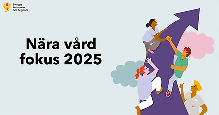 Illustration som visar glada människor som tillsammans klättrar på en stor pil som pekar uppåt.